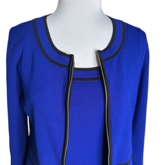 NWOT Cable & Gauge 2pc Royal Blue/Black Shell and Full Zip Jacket Size L - Picture 2 of 12